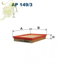 AP149/3 FILTRON Фильтр воздушный SKODA, VW (AP13093)